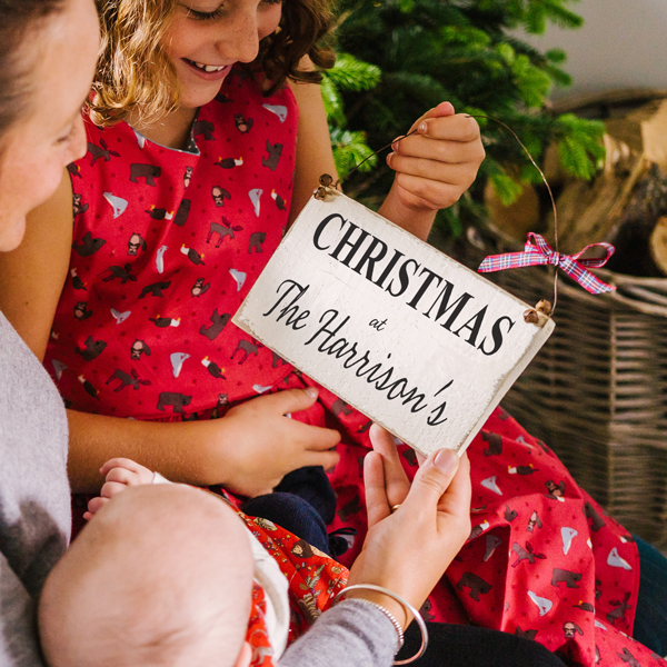 Personalised Classic Christmas Sign