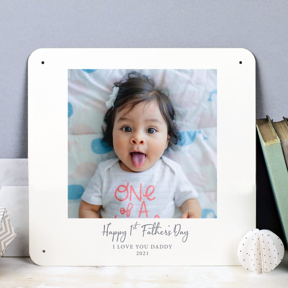 Personalised First Fathers Day photo print