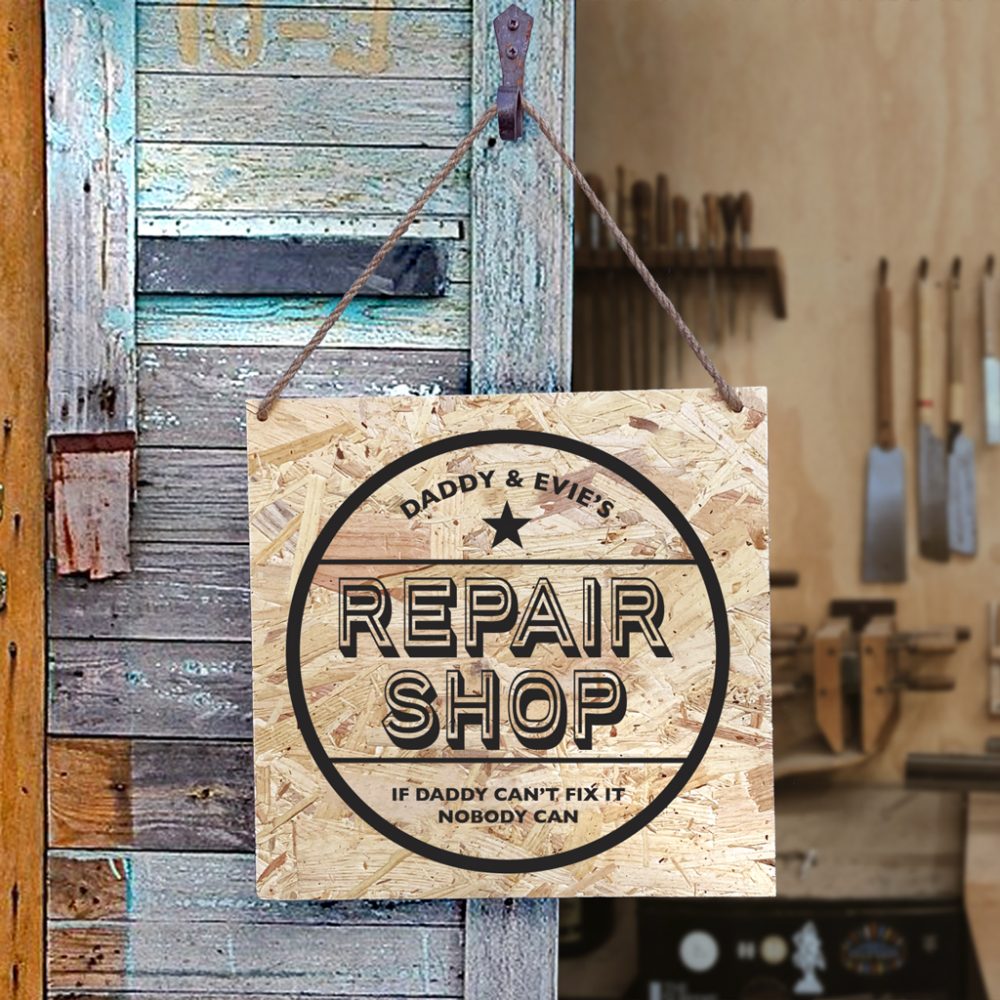 Personalised Repair Shop Sign