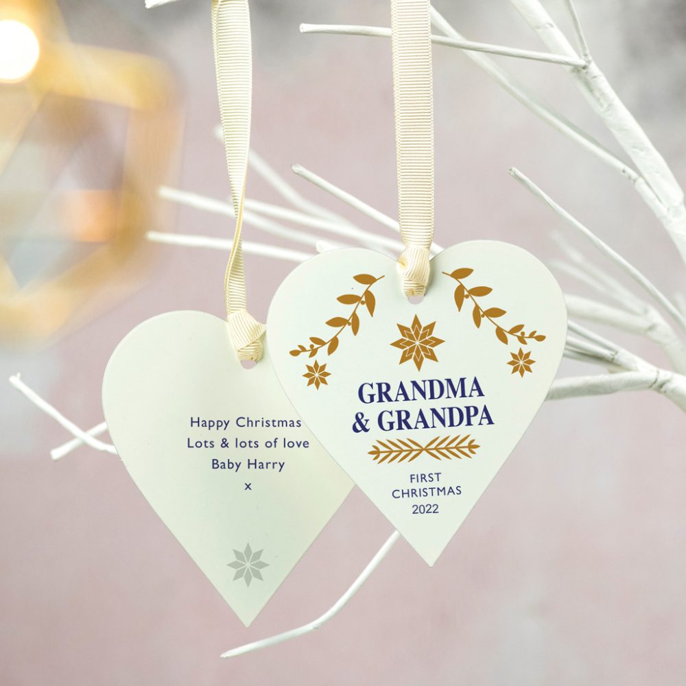 Personalised Grandparents First Christmas Keepsake